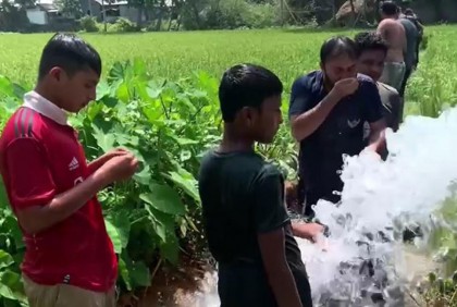 টাঙ্গাইলে তাপপ্রবাহে জনজীবনে স্থবিরতা