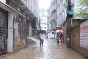 Rainfall causes waterlogging in Dhaka
